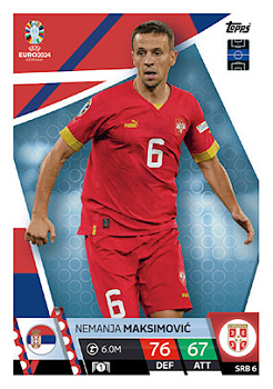 Nemanja Maksimovic Serbia Topps Match Attax EURO 2024 #SRB6